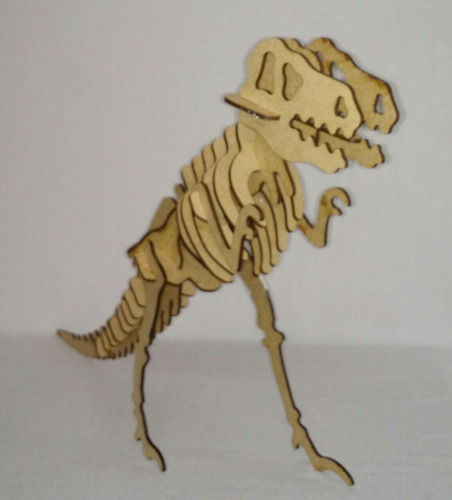 Kit 10 Dinossauros 3d Em Mdf P/ Quebra Cabeça Cod. Kdn-a