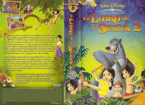 El Libro De La Selva 2 Vhs Walt Disney Español Latino