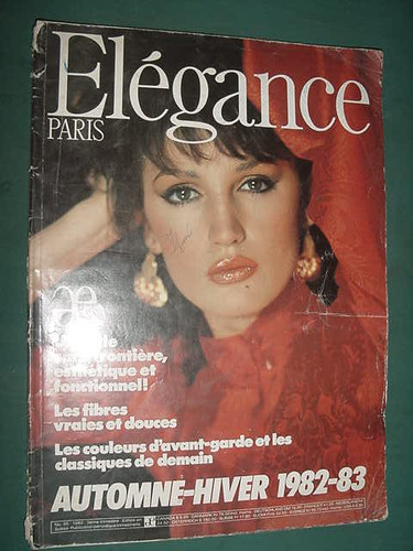 Revista Elegance Paris Moda Importada 1982 Ropa Costura