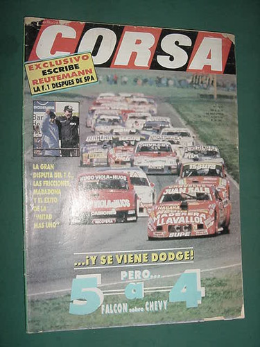 Revista Corsa 1313 Formula Uno Reutemann Dodge Falcon Chevy