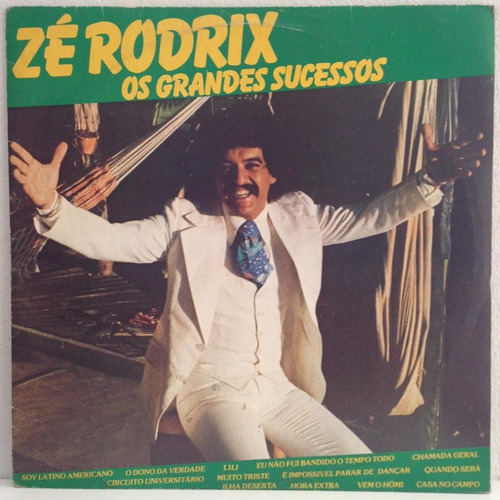 Lp Zé Rodrix (os Grandes Sucessos) Hbs