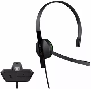 Headset Monoaural Alambrico Microsoft Xbox One Chat Negro