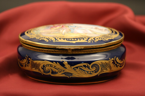 Caja De Porcelana Francesa - Sevres