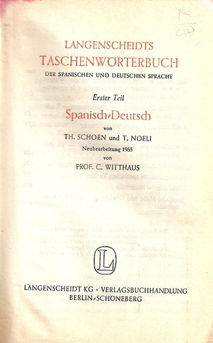 Langenscheidts Taschenworterbuch - Spanisch-deutsch-spanisch