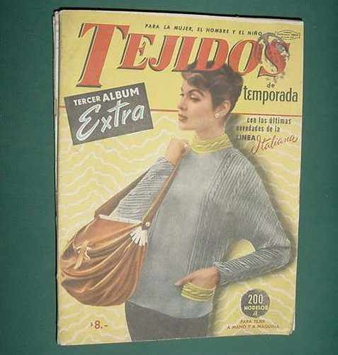 Revista Moda Vintage Tejidos Temporada - Tercer Album 1957