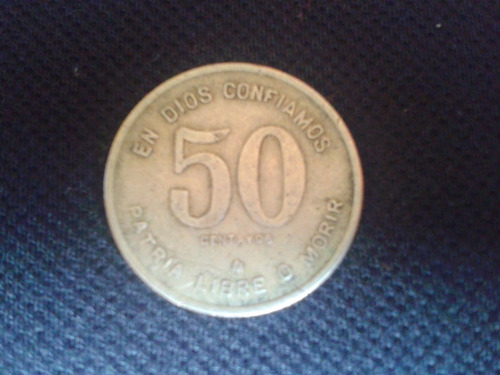 Moneda  Nicaragua 50 Centavos De Córdoba 1980 Níquel (a02)