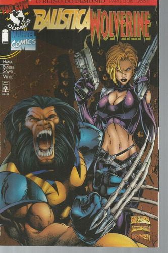 Balistica Wolverine N° 02 - Em Português - Editora Abril - Formato 17 X 26 - Capa Mole - 1998 - Bonellihq 2 Cx450 H23