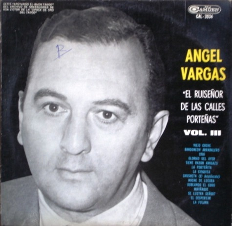 Angel Vargas - El Ruiseñor De Las Calles Porteña 3- Lp Tango