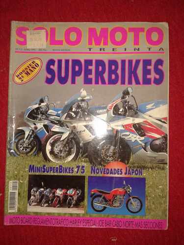 Solo Moto Lote  2 Nro 112-1992 Superbikes 124-1993 Perfecta