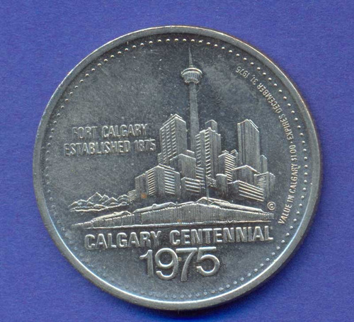 Medalla 1975 * Liga De Futbol De Canada * Centenario Calgary