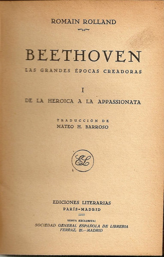 Beethoven - Romain Rolland - Ediciones Literarias