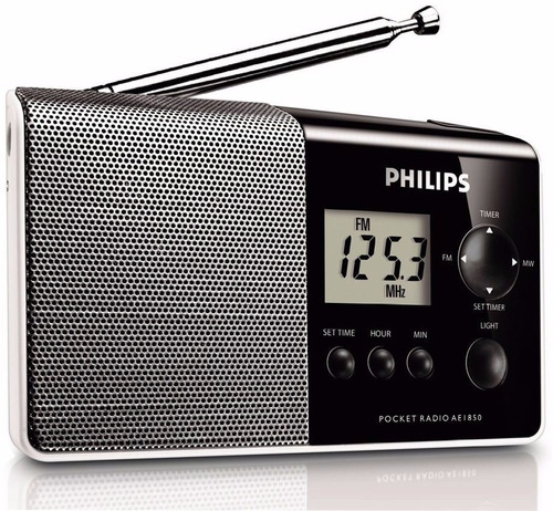 Rádio Portátil Am/fm Com Display Digital Lcd Philips Ae1850