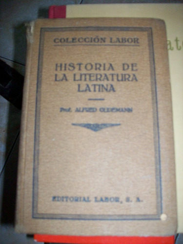 Historia De La Literatura Latina Por Aldred Gudemann