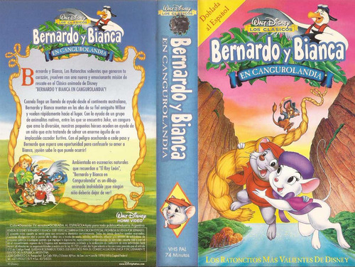 Bernardo Y Bianca En Cangurolandia Vhs Walt Disney Castellan