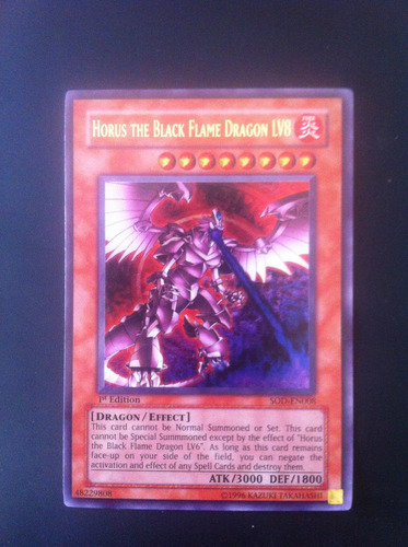 Horus The Black Flame Dragon Lv8 Sod-en008 1rst