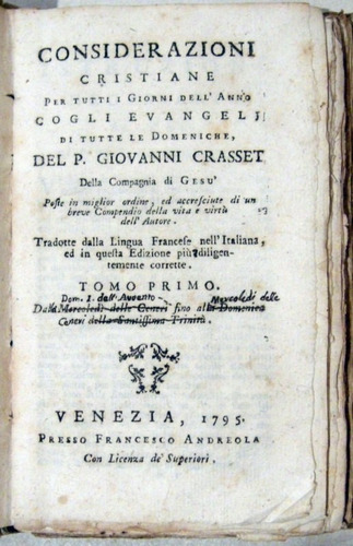 Crasset Considerazioni Cristiane Per Tutti I Giorni 2 T 1795