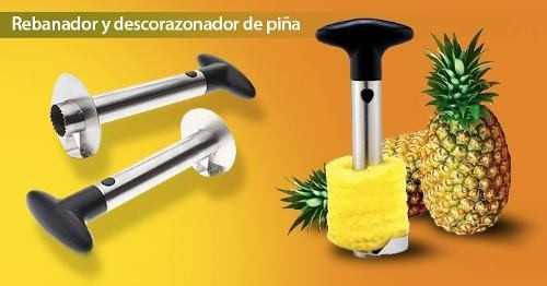 Imagen 6 de 7 de Pelador Cortador De Piña De Acero Inoxidable Practico