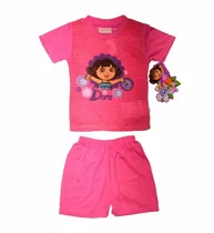 Comprar Polo Niña + Short Dora La Exploradora Talla 4 Color Fucsia