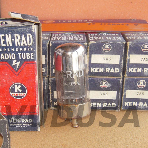 Válvula Electrónica Vacuum Tube 7a5 Ken Rad Radio Antigua