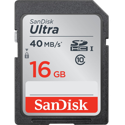 Cartão De Memória Sandisk Ultra Sdhc 16gb