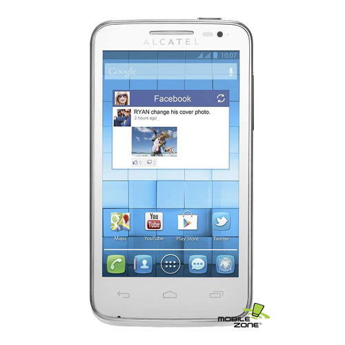 Alcatel Pop D3, Blanco, 4 Pulgadas.