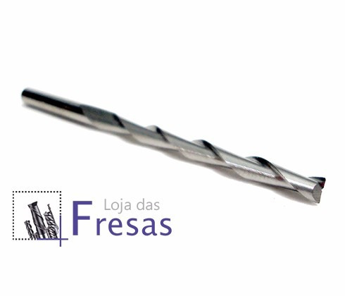 Fresa Topo 2 Cortes Longa 3.175 X 32mm Metal Duro - Cnc