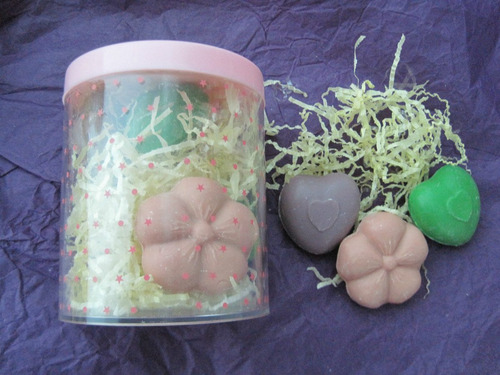 Imagen 1 de 2 de Jaboncitos Souvenirs En Pote Sarah Kay C/ 6 Jabones X 6 U.