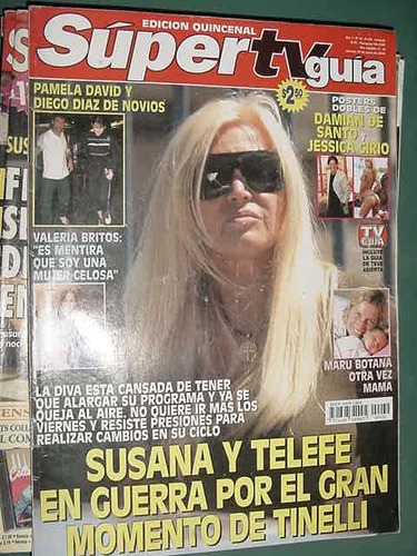 Revista Super Tv Guia 32 Poster Jessica Cirio Susana Gimenez