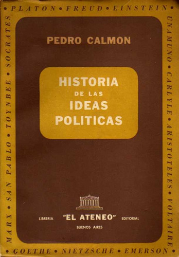 Historia De Las Ideas Políticas - Pedro Calmon