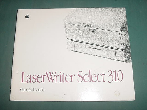 Apple Guia Manuel Usuario Impresora Laser Writer Select 310