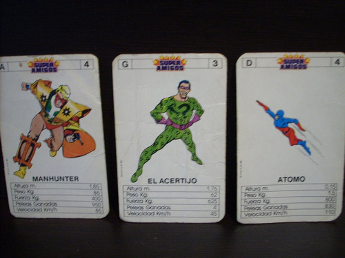 Cartas De Super Amigos Cromy 1985