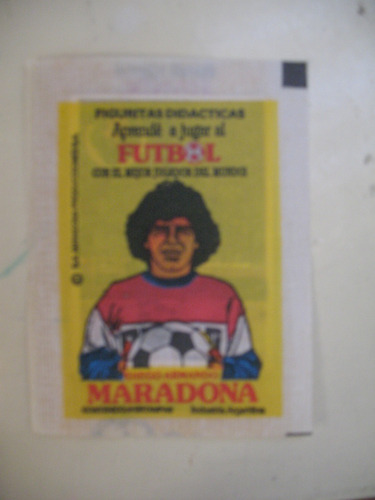 Sobre Cerrado Figuritas Aprenda A Jugar Con Maradona