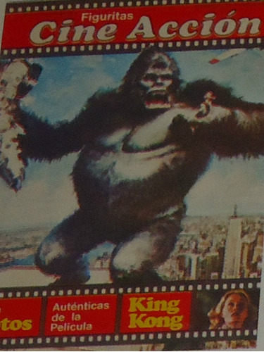 Figuritas Del Album Cine Acción King Kong Año 1977