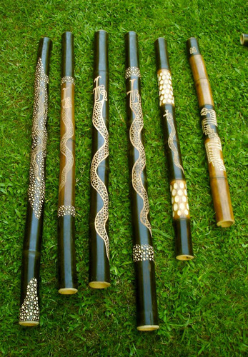 Imagen 4 de 7 de Didgeridoo - Yidaki - Nektar Bambú - Tallado - Texturado