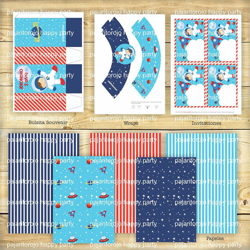 Kit Imprimible Espacio Astronauta