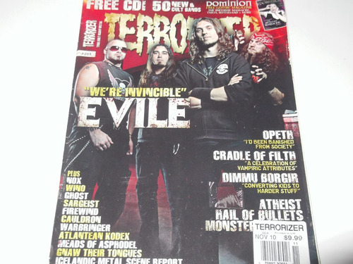 Evile Revista Terrorizer Opeth Cradle Atheist Ghost Dist0