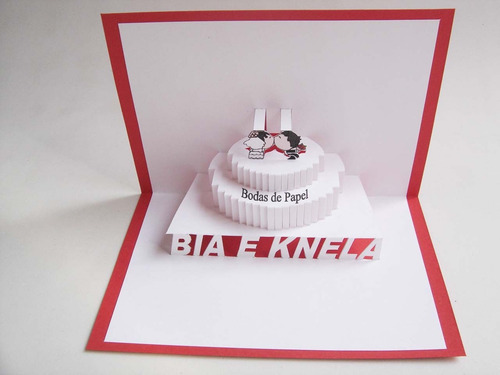 Imagem 1 de 5 de Bodas De Papel - Cartão Barato