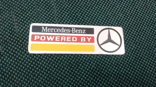 Emblema Metal Powered By Mercedes Classe A C Slk  Cla Glk Ml