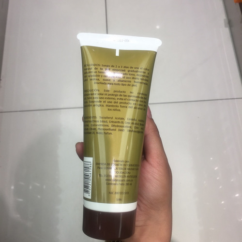 Crema Corporal Bronceado Gradual Natalia Paris