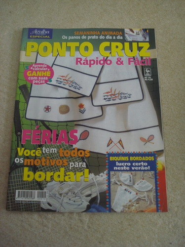 Revista Agulha De Ouro Ponto Cruz Biquínis Bordados Nº10