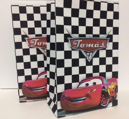 Bolsitas Golosineras Cars Rayo Mqqueen X 30 Personalizadas