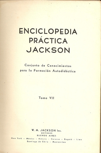 Enciclopedia Practica Jackson Tomo Vii - Editorial Jackson