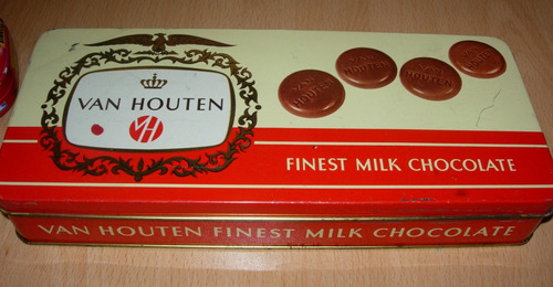 Lata De Chocolates Holandeses Van Houten Años 70