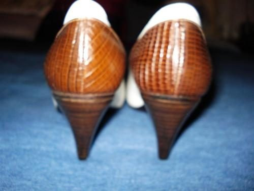 Imagen 5 de 6 de Maggio & Rossetto Stilettos 35 Bicolor 100%cuero E.gratis