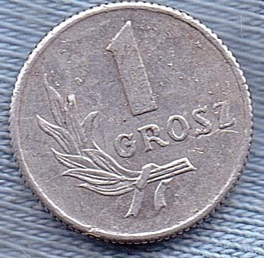 Polonia 1 Grosz 1949 * Primera Moneda Como Republica *