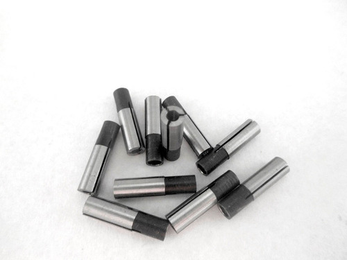 Kit 06 Adaptadores P/ Fresa 3.175mm Para 6mm Tupia, Retífica