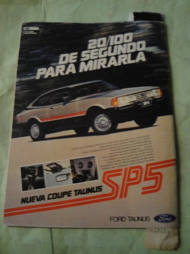 Publicidad Ford Taunus Coupe Año 1983