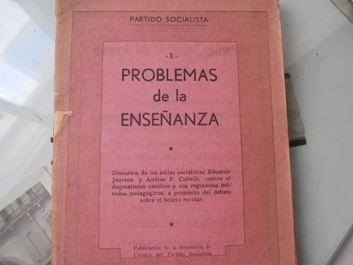 Partido Socialista Problemas De La Enseñanza 1957