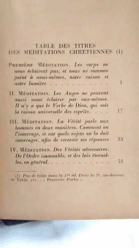 Imagen 4 de 6 de Meditations Chretiennes Malebranche Ed. Motaigne En Frances