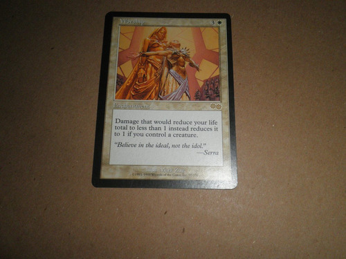 Magic The Gathering Worship Card